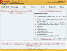 Tablet Screenshot of penztargepnagyker.hu